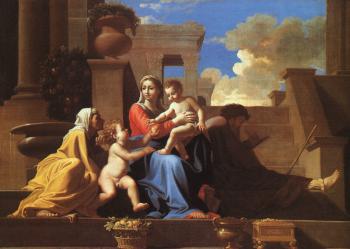 Nicolas Poussin : Holy Family on the Steps